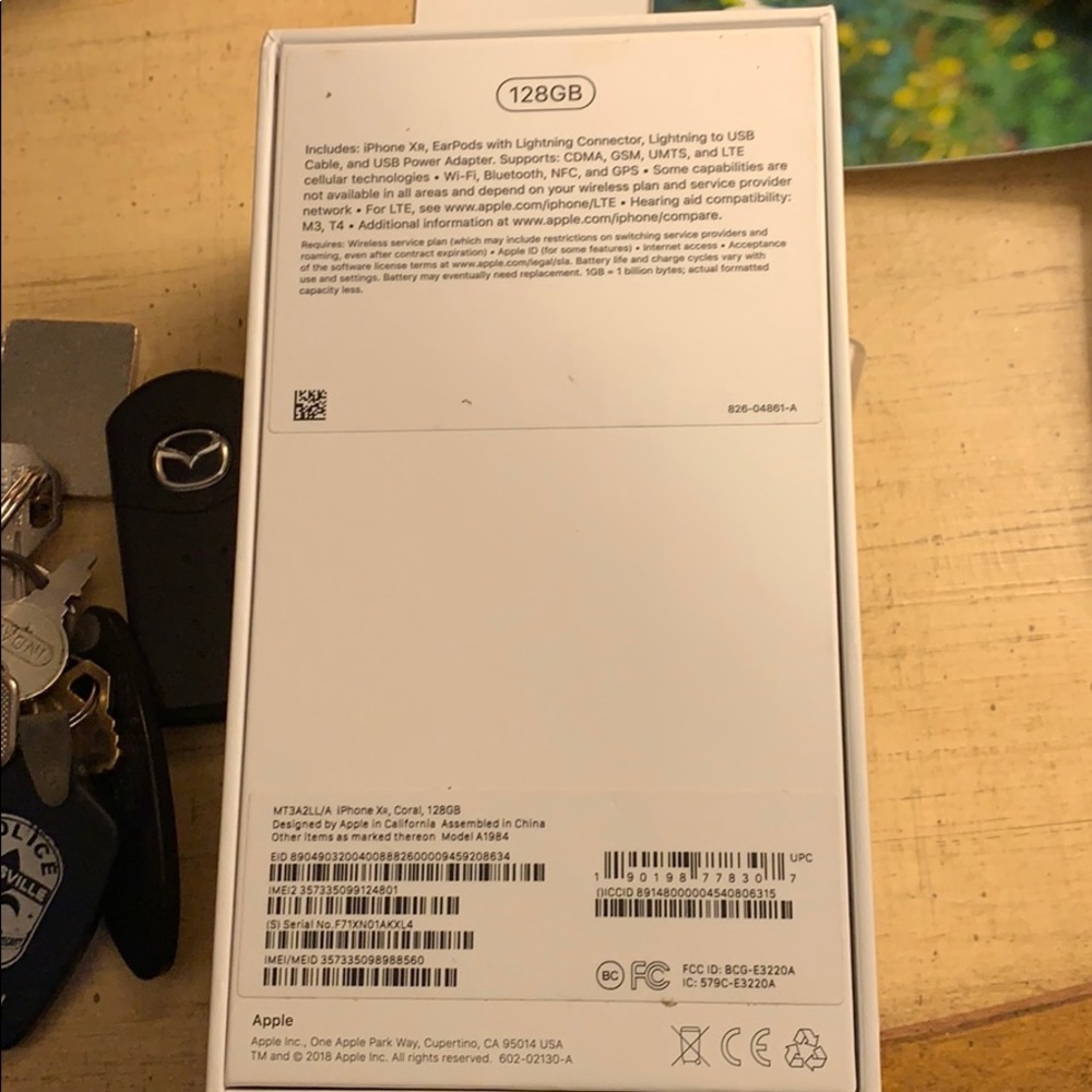 iPhone XR 128 gig rose gold